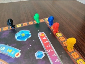terraformação Marte jogador astronauta pista símbolo austronauta jogo tabuleiro borda jogos tokens 3d print model - Mito3D