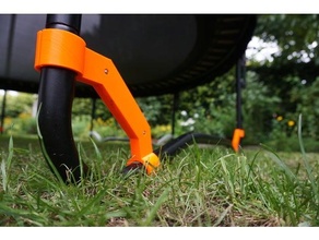 trampolim cortador guardas suporte jardim guarda grama protetor robô robótico gramado 3d print model - Mito3D