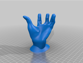hand stand moon 3d print model - Mito3D