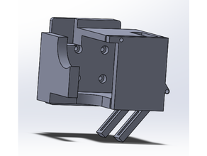 Hotend direkt durum kılıf Redrex e3d hayran binmek katman Prusa i3 çelik 3d print model - Mito3D