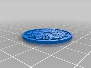 mandala keychain 3d print model - Mito3D