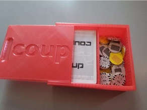 coup game box lid 3d print model - Mito3D