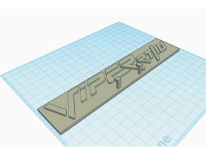 dodge viper rt 10 key hanger 3d print model - Mito3D