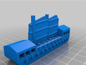 fantezi filolar Cathayan imparatorluk Donanma Önemsiz gemiler Cathay Çince filo gemi Manowar yelken Warhammer 3d print model - Mito3D