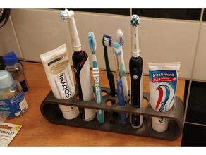 maxi toothbrush holder 3d print model - Mito3D
