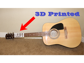 guitar simplifier 3d printer printing acoustic creative drums easy print electric functional gears pick impress moving parts music 3d print model - Mito3D