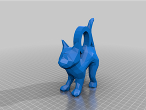 pig & cat key ring animals cute 3d print model - Mito3D