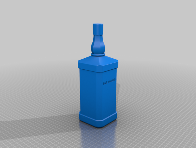 Jack daniels bottiglia 3D print model - Mito3D
