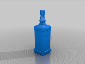 jack daniels bottle 3d print model - Mito3D