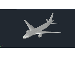 rc Boeing 777 200 edf travail progrès 3d print model - Mito3D