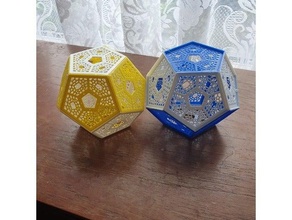 dodecahedron pentagon 3d print model - Mito3D
