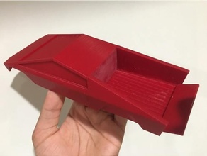 Tesla cibertruck snap fit dobrando porta traseira elon almíscar motores 3d print model - Mito3D