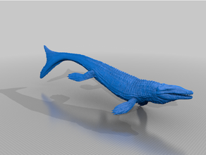 Dakosaurus Dinosaurier Godzilla jurassisch Marine Reptilien Ozean prähistorisch Vorgeschichte 3d print model - Mito3D
