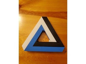 penrose triangle expandable trivet remix 3d print model - Mito3D