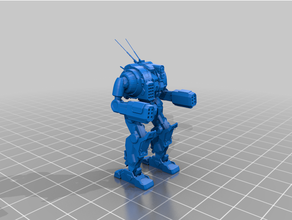 guerre robot américain mecha 3d print model - Mito3D