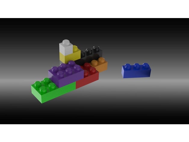 bloques bloquear solido 3D print model - Mito3D