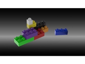 bloques bloquear solido 3d print model - Mito3D