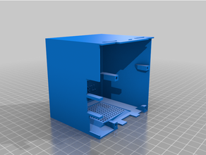 yorgun küp yeniden düzenleme yer ızgara Ahududu 3 durum kılıf 3d print model - Mito3D
