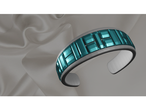 gem stone jewelry set bracelet earings stones necklace o4saken 3d print model - Mito3D