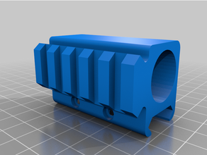 90 degrees picatinny adapter mount rail 3d print model - Mito3D