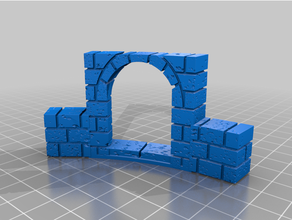openforge 20 cut stone separate wall - gx xa w door repaired base openforge2 3d print model - Mito3D