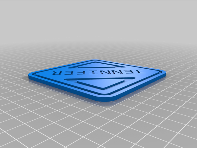 beer mat jennifer bierdeckel 3D print model - Mito3D