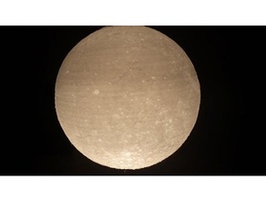 glow in the dark Luna lámpara resplandor oscuro pantalla 3d print model - Mito3D