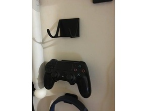 oyun istasyonu Dualshock 4 duvar binmek kontrolör ps4 3d print model - Mito3D