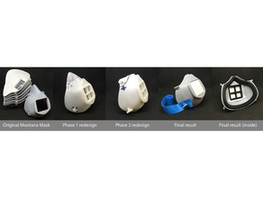 Montana Maske Dental mod covid 19 Covidmask Stepper 3d print model - Mito3D