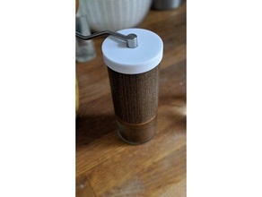 comandante café amoladora manivela tapa 3d print model - Mito3D