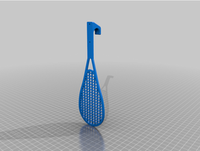 tennis racket wall hook 3d print model - Mito3D