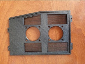red a8 electrónica cubierta carcasa funda remezclar 3d impresora partes impresión 40mm ventilador mods potenciar enfriamiento 3d print model - Mito3D