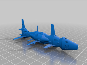 starfighter g-121 voidfury 3d print model - Mito3D