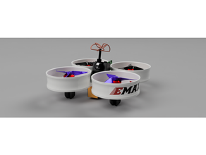 brushless whoop fusion step source file drone racing fpv fusion360 3d print model - Mito3D