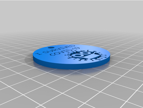 custom key tag 3d print model - Mito3D