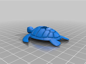 turtle straw topper 3d print model - Mito3D