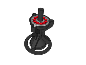 monoprice delta pro spool spinner 2020 3d printed bearings printer upgrades printable holder 3d print model - Mito3D