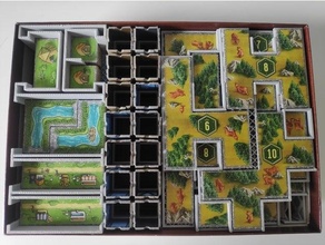 barenpark + grizzly expansion insert boardgame inserts organizer 3d print model - Mito3D