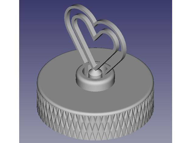 rotativo coração decoração dekoration amar namorados 3D print model - Mito3D