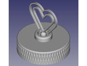 rotating heart decoration dekoration herz love valentine 3d print model - Mito3D