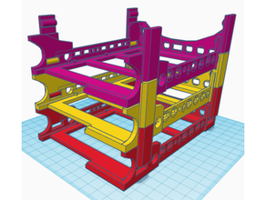 hdd rack modular stackable - snap-op 3d print model - Mito3D