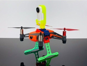 tello - insta360go mount kit dji drone 3d print model - Mito3D