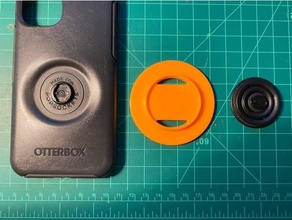 popsockets extender 65mm dia iphone otterbox popsocket 3d print model - Mito3D