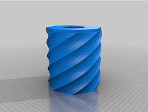 twisted lamp 3d print model - Mito3D
