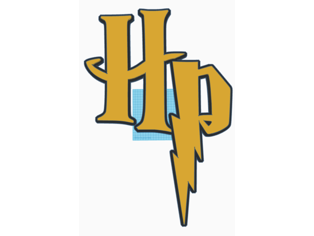 harry potier logo hd 2 Harry Potter 3D print model - Mito3D