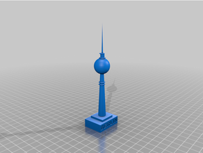tv kule Berlin 3d yazıcı 3d print model - Mito3D