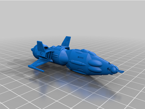 starfighter 13 super stargazer 3d print model - Mito3D