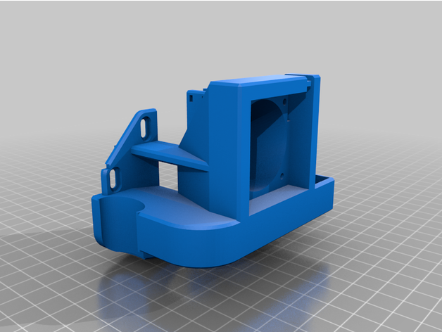satsana 5015 ventilateur canal bltouch acier monter 3D print model - Mito3D