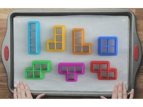 formlar kurabiye zencefilli çörek Tetris 3d print model - Mito3D