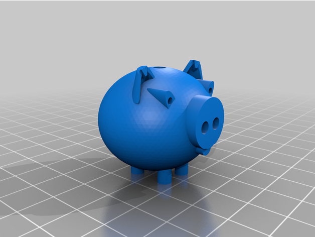 porcin interrupteur pull cord porc cochon piggies tirer corde tirette 3D print model - Mito3D